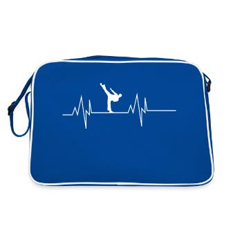 Taekwondo Heartbeat - Sac Retro - bleu/blanc - Dos