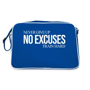 no excuses mindset coach cadeau - Sac Retro - bleu/blanc - Dos