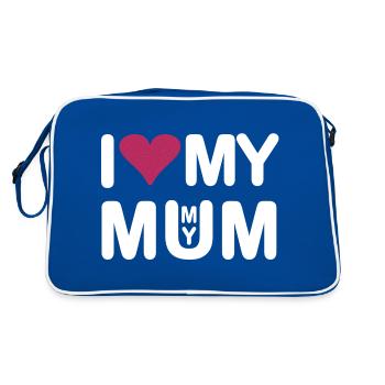 J’aime ma maman J’aime ma maman - Sac Retro - bleu/blanc - Dos