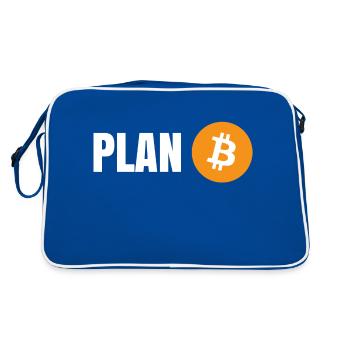 Bitcoin - Plan B - Retro Bag - blue/white - Back
