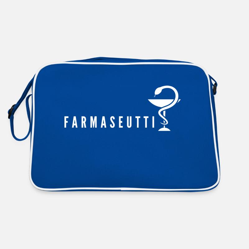Apotheker - Retro Tasche - Blau/Weiß