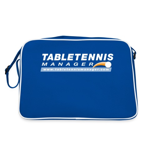 Table Tennis Manager weiss - Retro Tasche