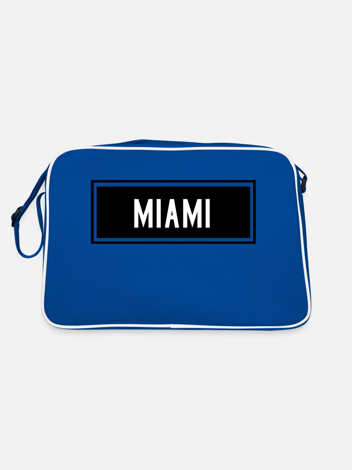Miami - Sac Retro - bleu/blanc - Dos