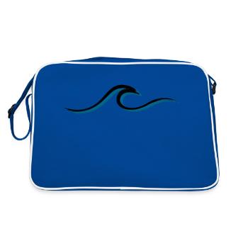 Vague vague Surf Eau Rat Surfer - Sac Retro - bleu/blanc - Dos