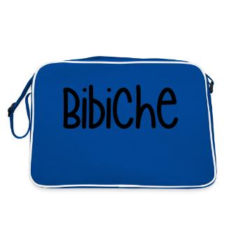 biche idée cadeau - Sac Retro - bleu/blanc - Dos