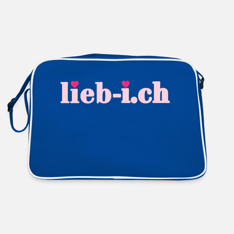 Lieb ich Retro Tasche