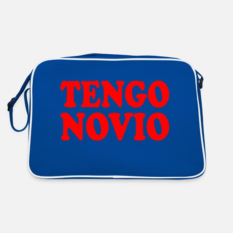 Ich habe einen Freund - Retro Tasche - Blau/Weiß