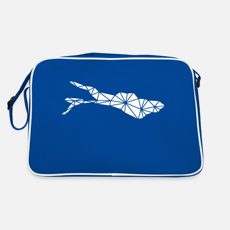 Bodensee | Polygonal | Weiss Retro Tasche