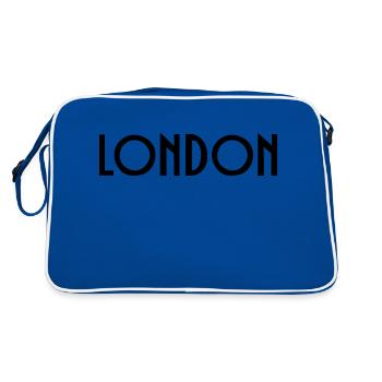 Londres - Sac Retro - bleu/blanc - Dos