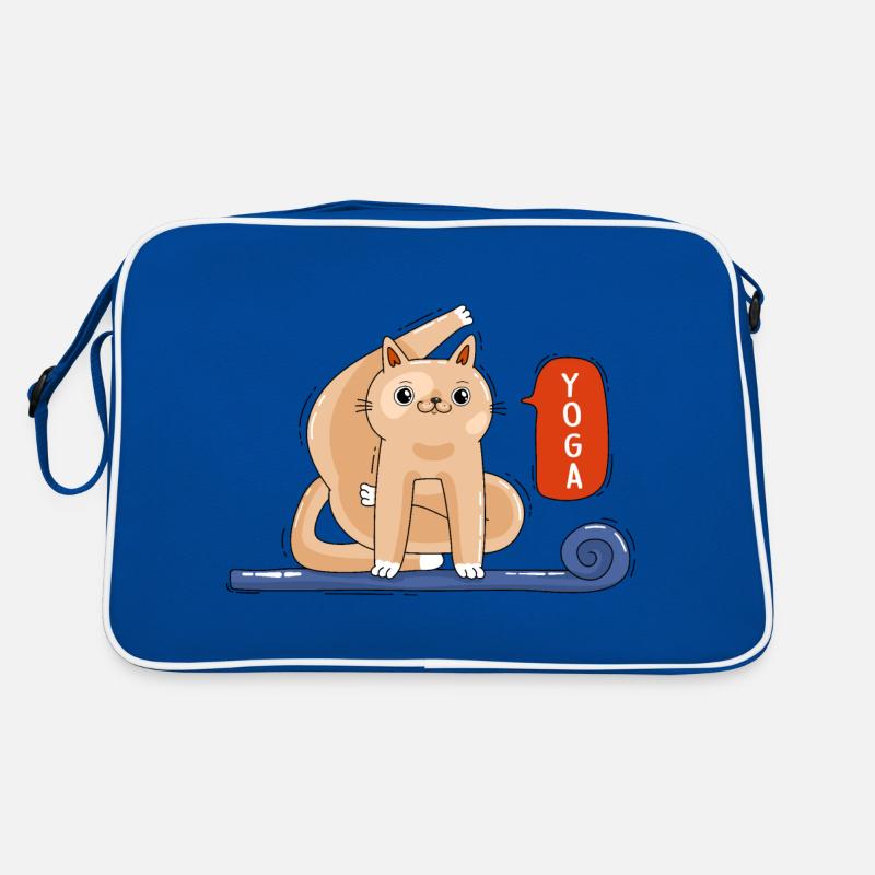Cat and Yoga Retro Bag