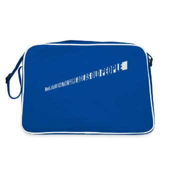 being old people age - Retro Bag - blue/white - Back