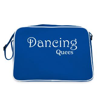 Dancing Dance Music - Retro Tasche - Blau/Weiß - Hinten