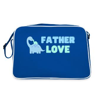 💗 Father's Love 💗 The Best Gift for Fathers - Retro Bag - blue/white - Back