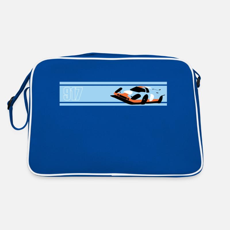 917 LM - Retro Tasche - Blau/Weiß