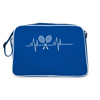 Raquette de badminton Heartbeat - Sac Retro - bleu/blanc - Dos