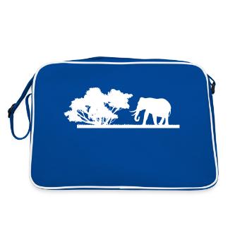 Safari Zoo Animal Safari Zoo - Sac Retro - bleu/blanc - Dos