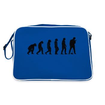 Singer Singing Musicians Band Singing Hobby Singer - Retro Bag - blue/white - Back