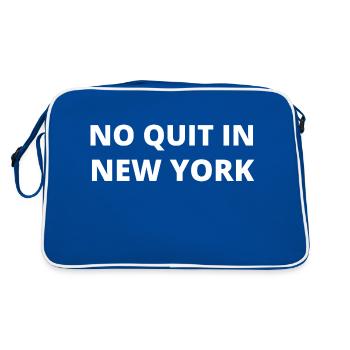 No Quit In New York City - Retro Bag - blue/white - Back
