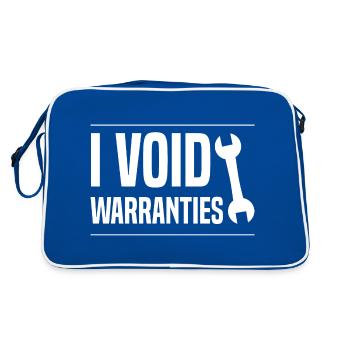 i void warranties - Retro Bag - blue/white - Back