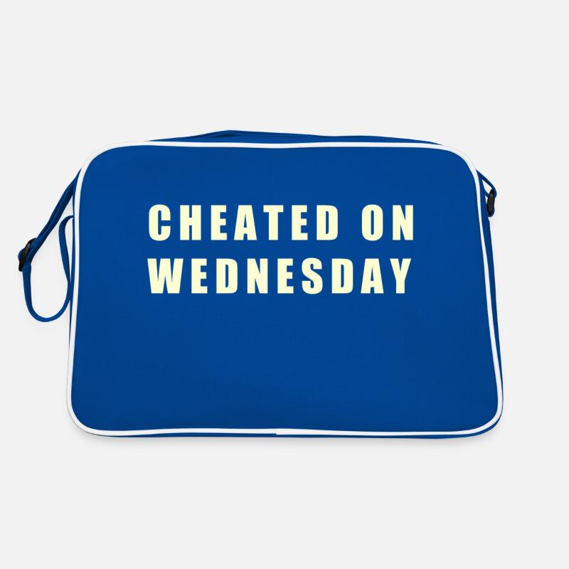 Infidélité - Étranger - Sac Retro - bleu/blanc