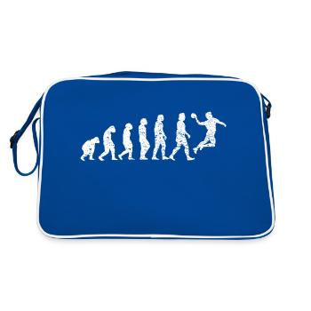 Handball player Handball fan Handball team Handball - Retro Bag - blue/white - Back