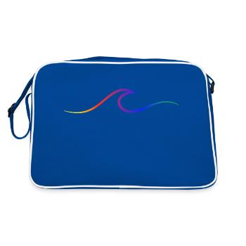 Vague vague Surf Eau Rat Surfer - Sac Retro - bleu/blanc - Dos