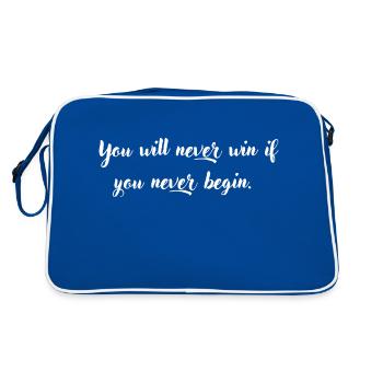 Belles citations positives - Sac Retro - bleu/blanc - Dos