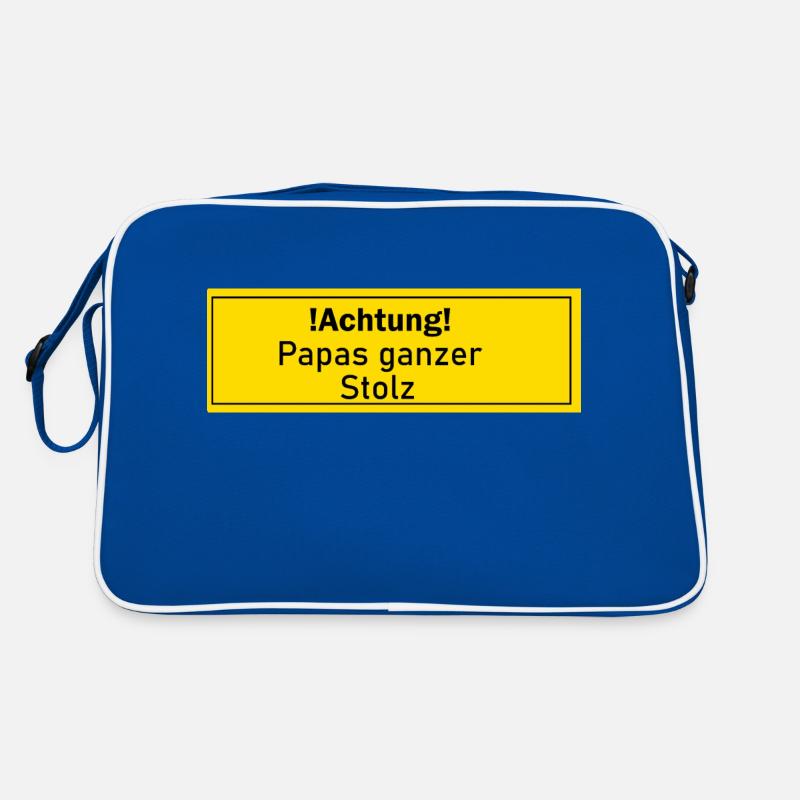 Papas ganzer Stolz Geschenk Geschenkidee Liebling Retro Tasche