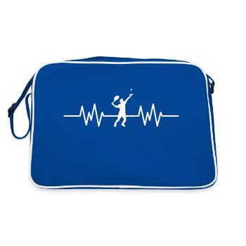 Chemise de tennis ECG Heartbeat Chemise de joueur de tennis - Sac Retro - bleu/blanc - Dos