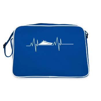 Yacht Heartbeat - Retro Bag - blue/white - Back