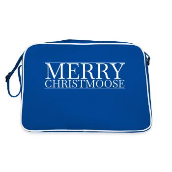 beach holiday funny gym canadiana dinosaur moon - Retro Tasche - Blau/Weiß - Hinten