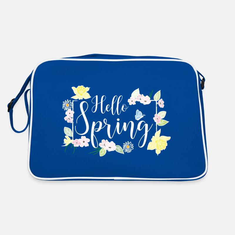 Hello Spring white Retro Bag