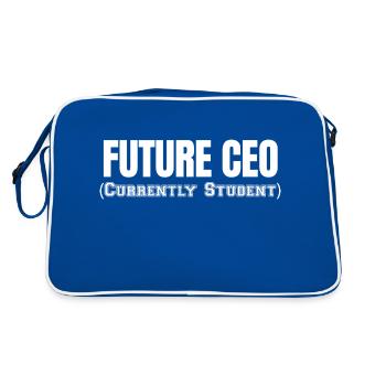 FUTURE CEO - Retro Bag - blue/white - Back