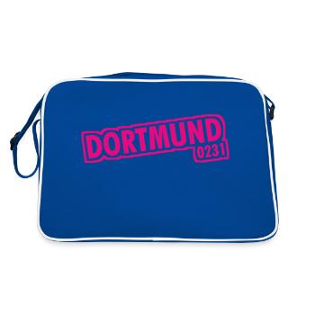 Dortmund - 0231 - Area Code - Retro Bag - blue/white - Back