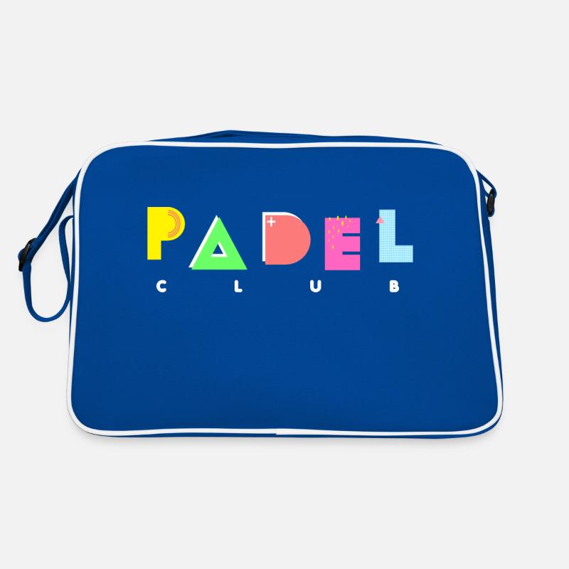Padel - Gift for padel lover - Retro Bag - blue/white