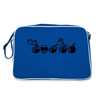 Boisson Yerba - Sac Retro - bleu/blanc - Dos