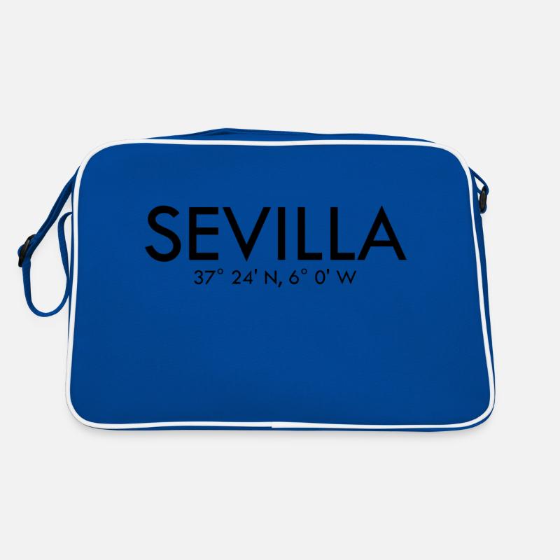 Sevilla - Spain - Coordinates Latitude Longitude Retro Tasche
