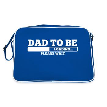 Papa être - Sac Retro - bleu/blanc - Dos