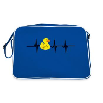 Battement de cœur canard - Sac Retro - bleu/blanc - Dos