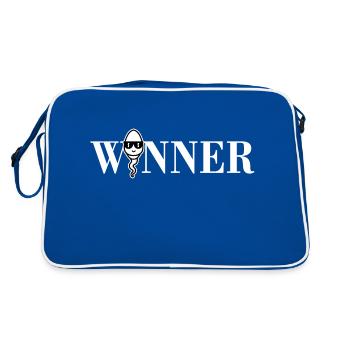 Winner sperm - Retro Bag - blue/white - Back