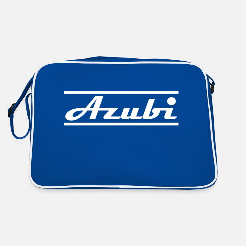 Azubi - Retro Tasche - Blau/Weiß