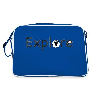 Explores - Retro Bag - blue/white - Back