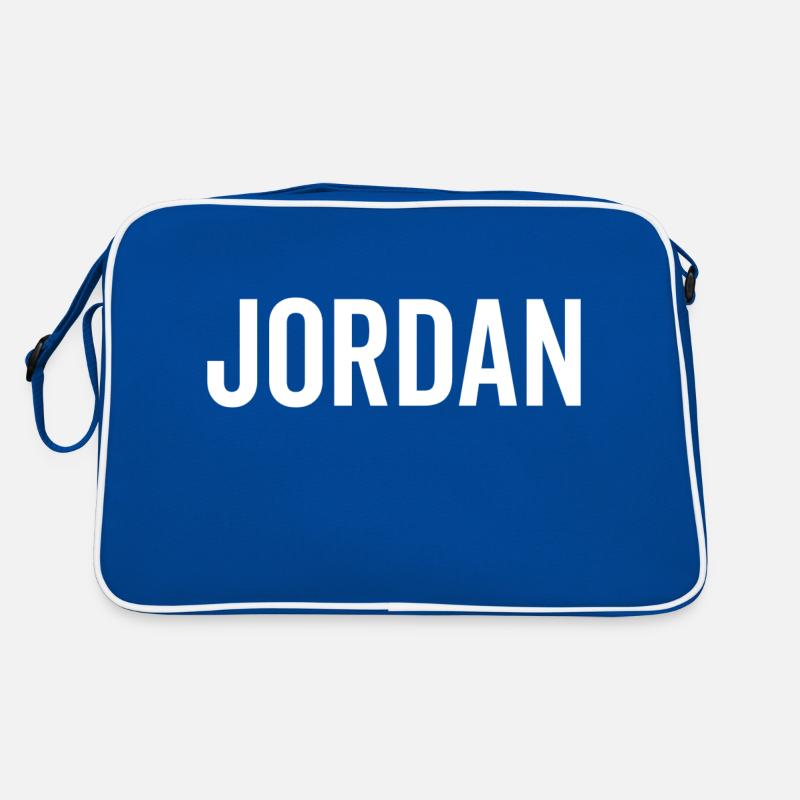 Jordan Custom Name Font Text Birthday Retro Bag