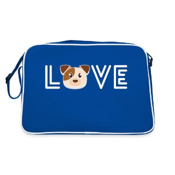 Le véritable amour du chien - Sac Retro - bleu/blanc - Dos