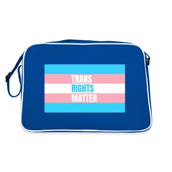Trans Rights Matter - Retro Bag - blue/white - Back