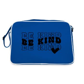 Be Kind - Retro Bag - blue/white - Back