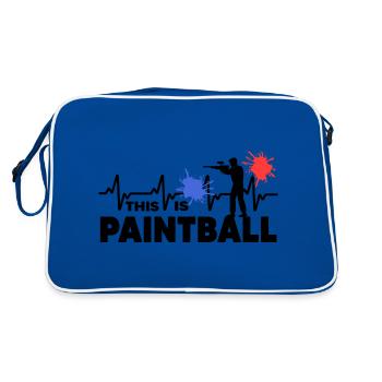 paintball gotcha paintballer - Sac Retro - bleu/blanc - Dos