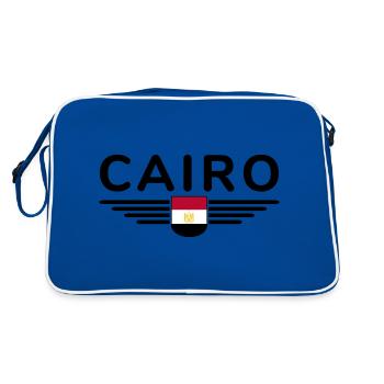 Égypte Cairo Fan Outfit T Shirt Design Mode - Sac Retro - bleu/blanc - Dos