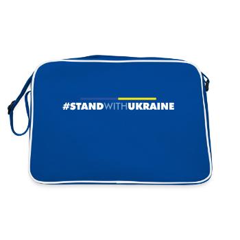 stand with ukraine Zelensky Shirt peace Zelenskyi - Retro Bag - blue/white - Back