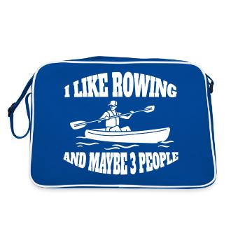 Rowing Rowing Club Rowing Rowing Rowing Team - Retro Bag - blue/white - Back